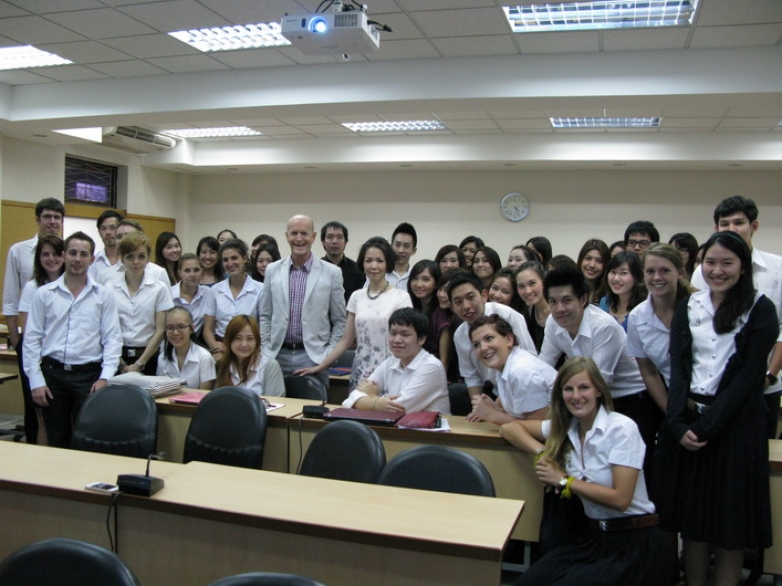 Mr. Louis-Sebastien Ohl was a guest lecturer in &quot;Marketing Strategy&quot; class